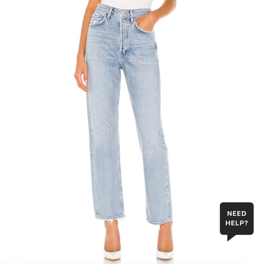 Agolde 90s Mid Rise Loose Fit in Snapshot. Size 25.